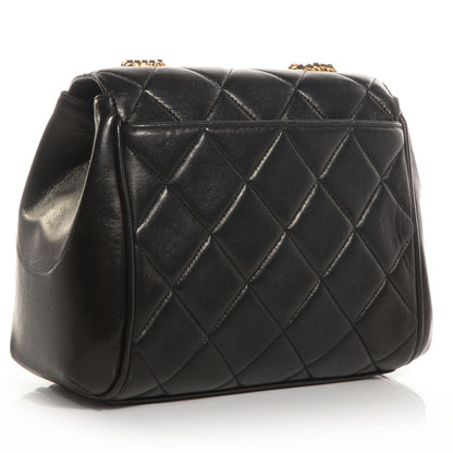Chanel Lambskin Quilted 5 Chain Small Flap Black 4 of 9