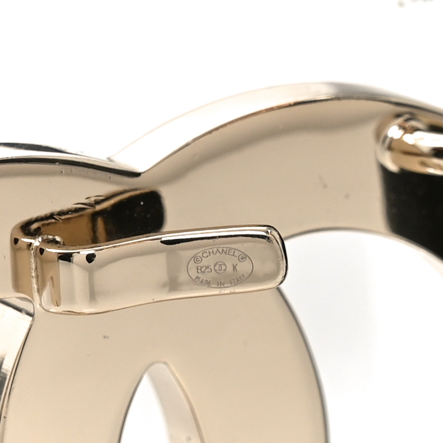 Chanel Lambskin Ruched CC Belt 80 32 Black 4 of 4