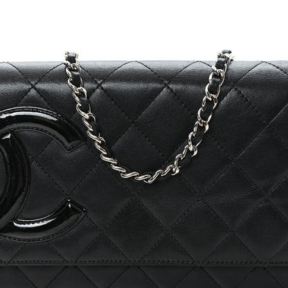 Chanel Calfskin Quilted Cambon Wallet on Chain WOC Black 9 of 13