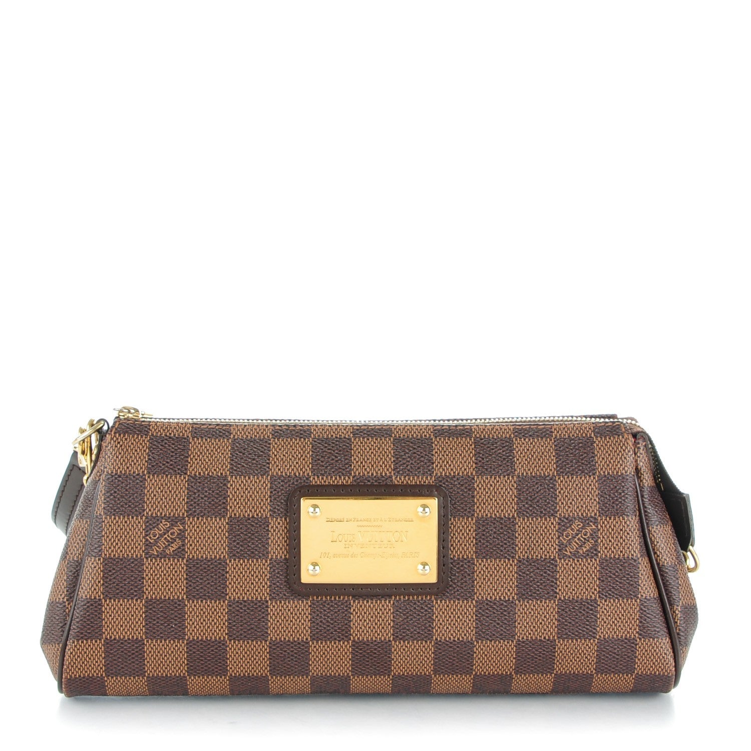 Louis Vuitton Damier Ebene Eva Clutch 1 of 7