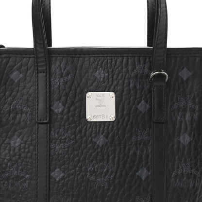MCM Visetos Mini Toni Shopper Tote Black 7 of 11