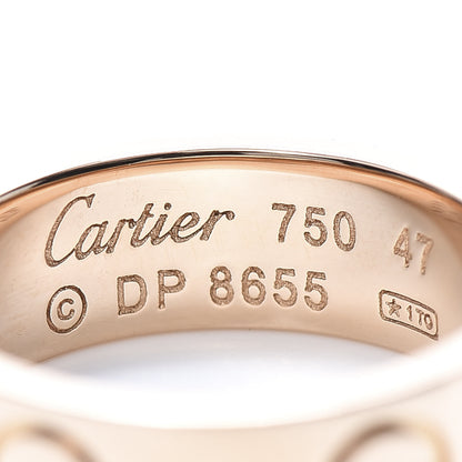 Cartier 18K Pink Gold 5.5mm LOVE Ring 47 4 4 of 4