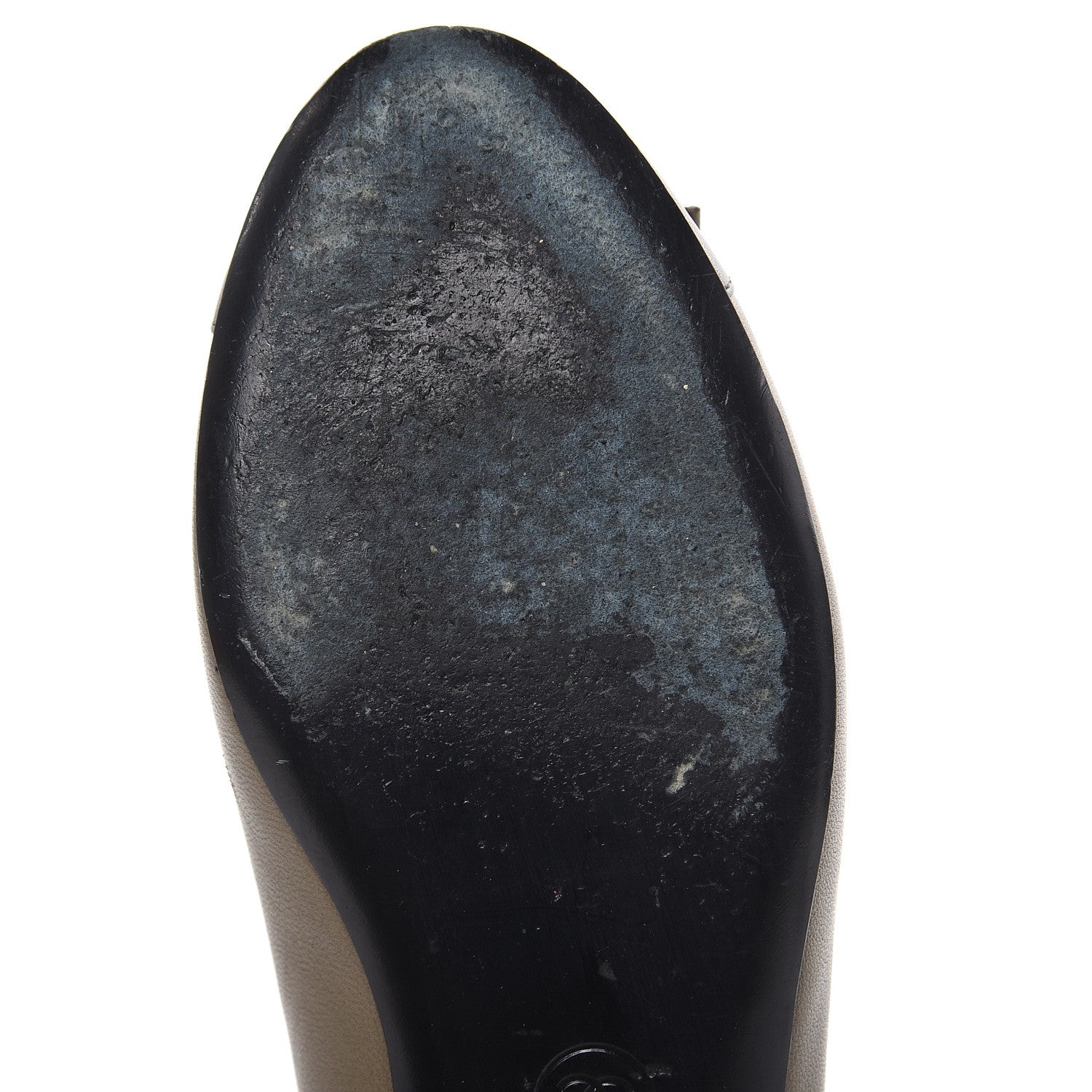 Chanel Lambskin Cap Toe Ballerina Flats 36 Green Black 9 of 12
