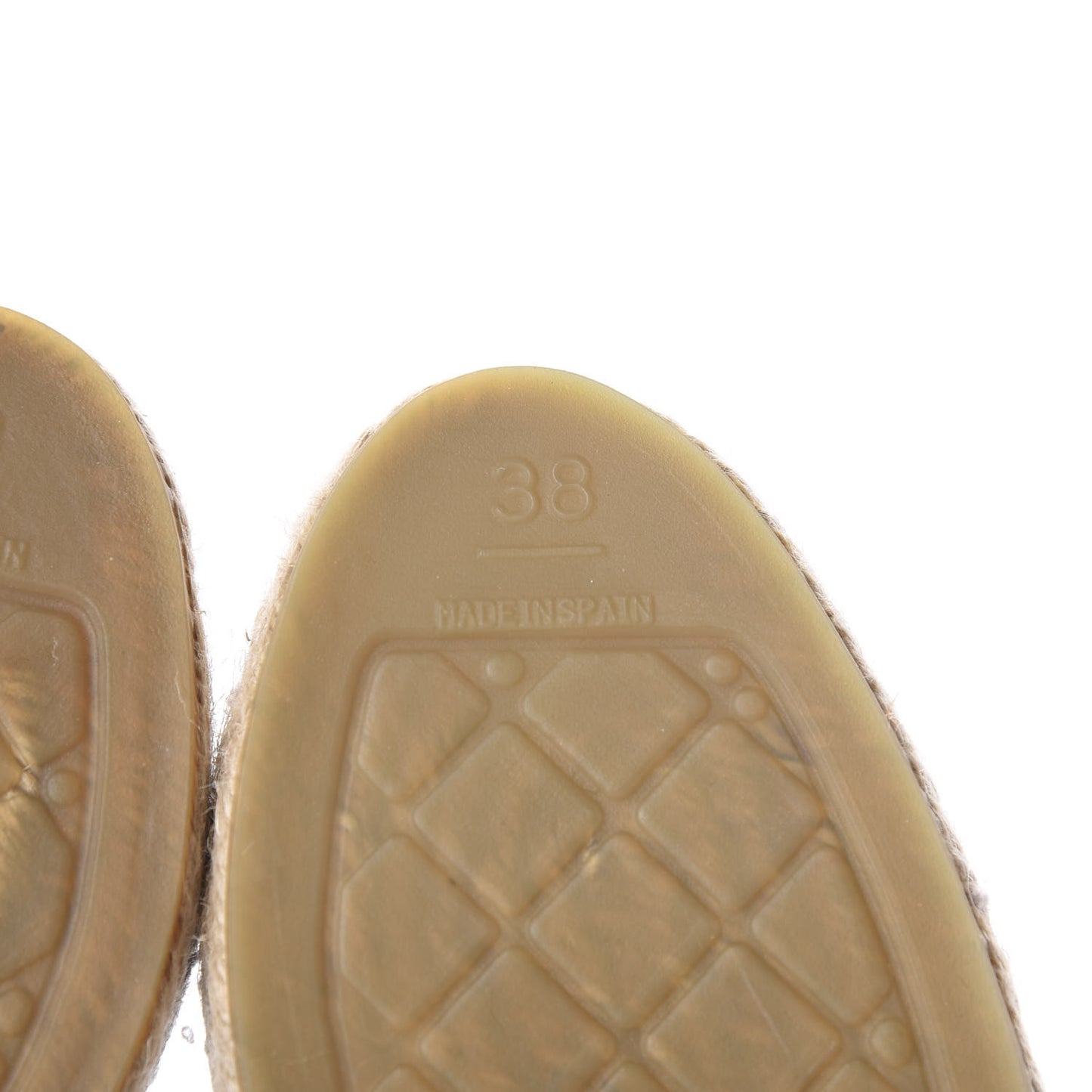 Lambskin CC Espadrilles 38 Black