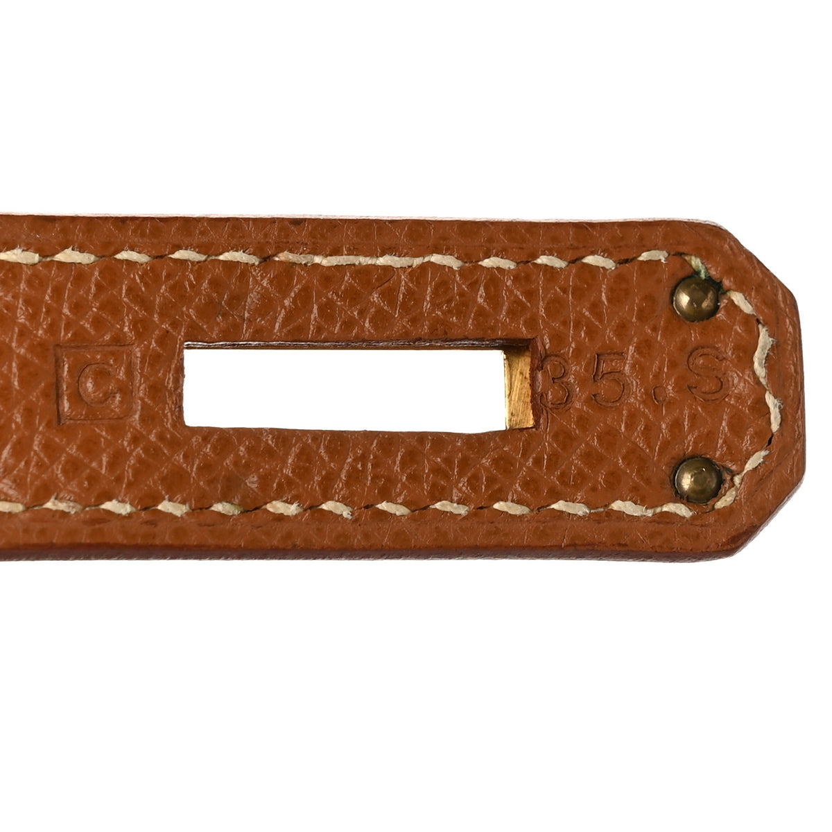 Hermes Courchevel Kelly Retourne 32 Gold 7 of 12
