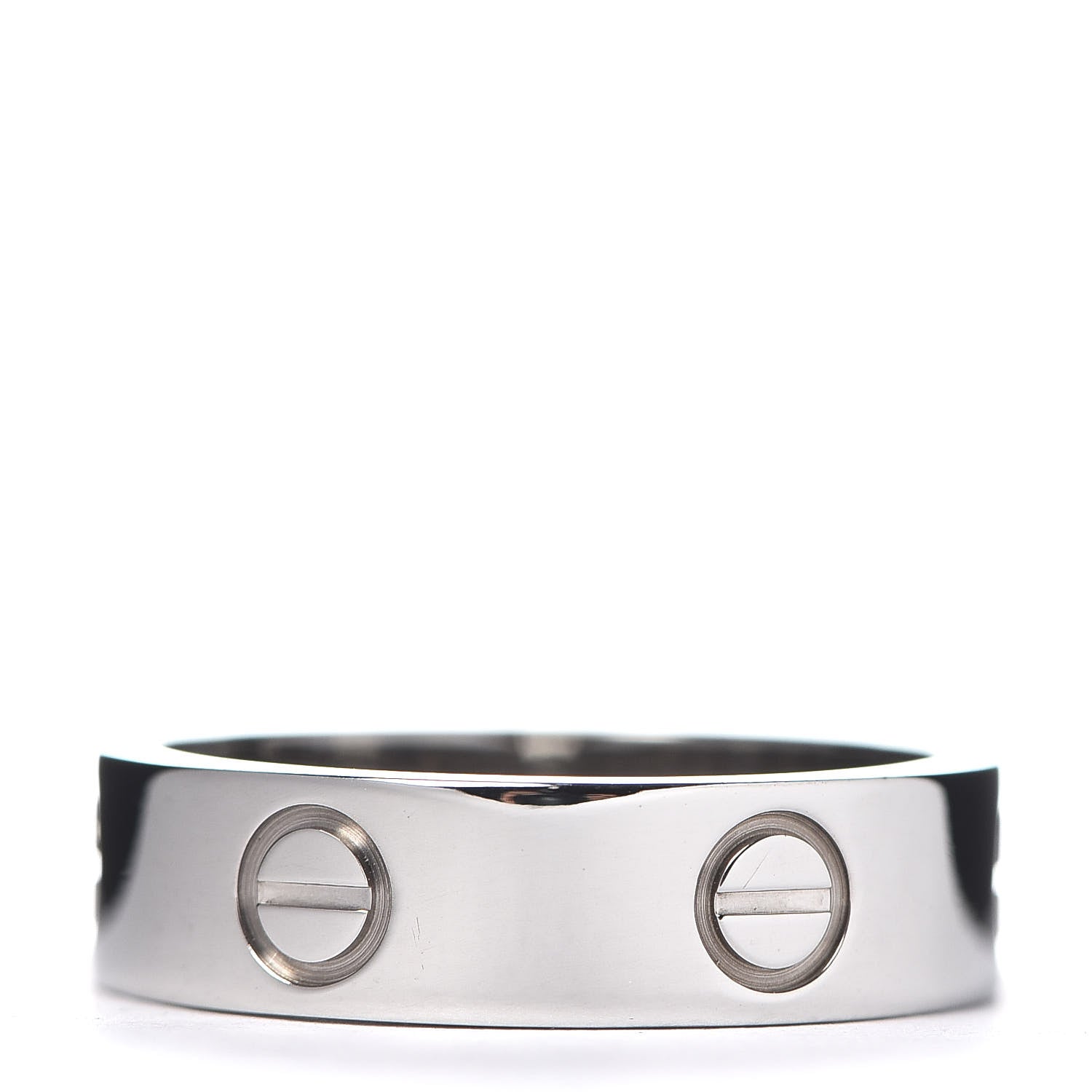 Cartier 18K White Gold 5.5mm LOVE Ring 56 7.5 3 of 4