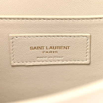 Saint Laurent Smooth Calfskin Manhattan Shoulder Bag Crema Soft 7 of 14