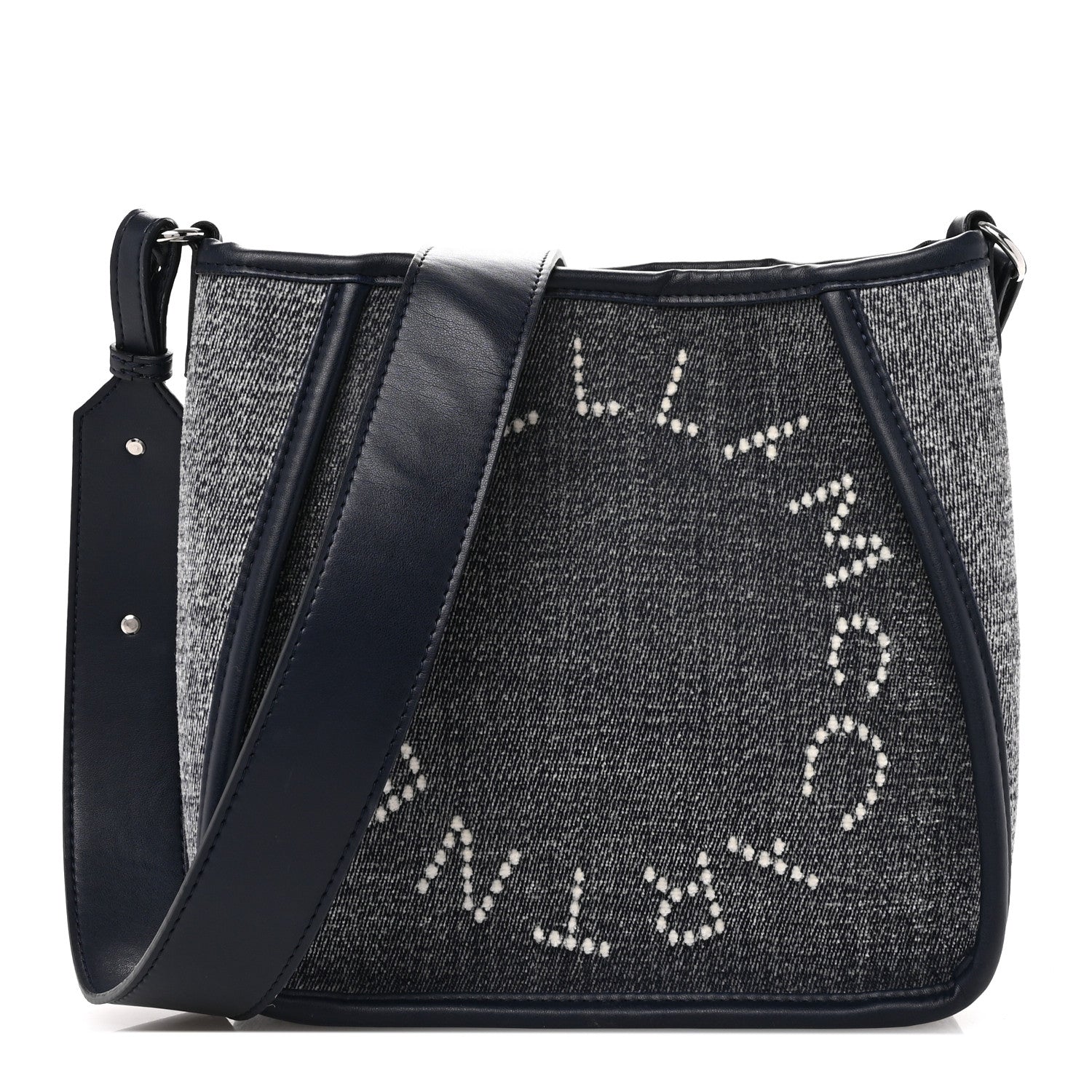 Stella McCartney Eco Alter Denim Logo Mini Crossbody Blue 1 of 11