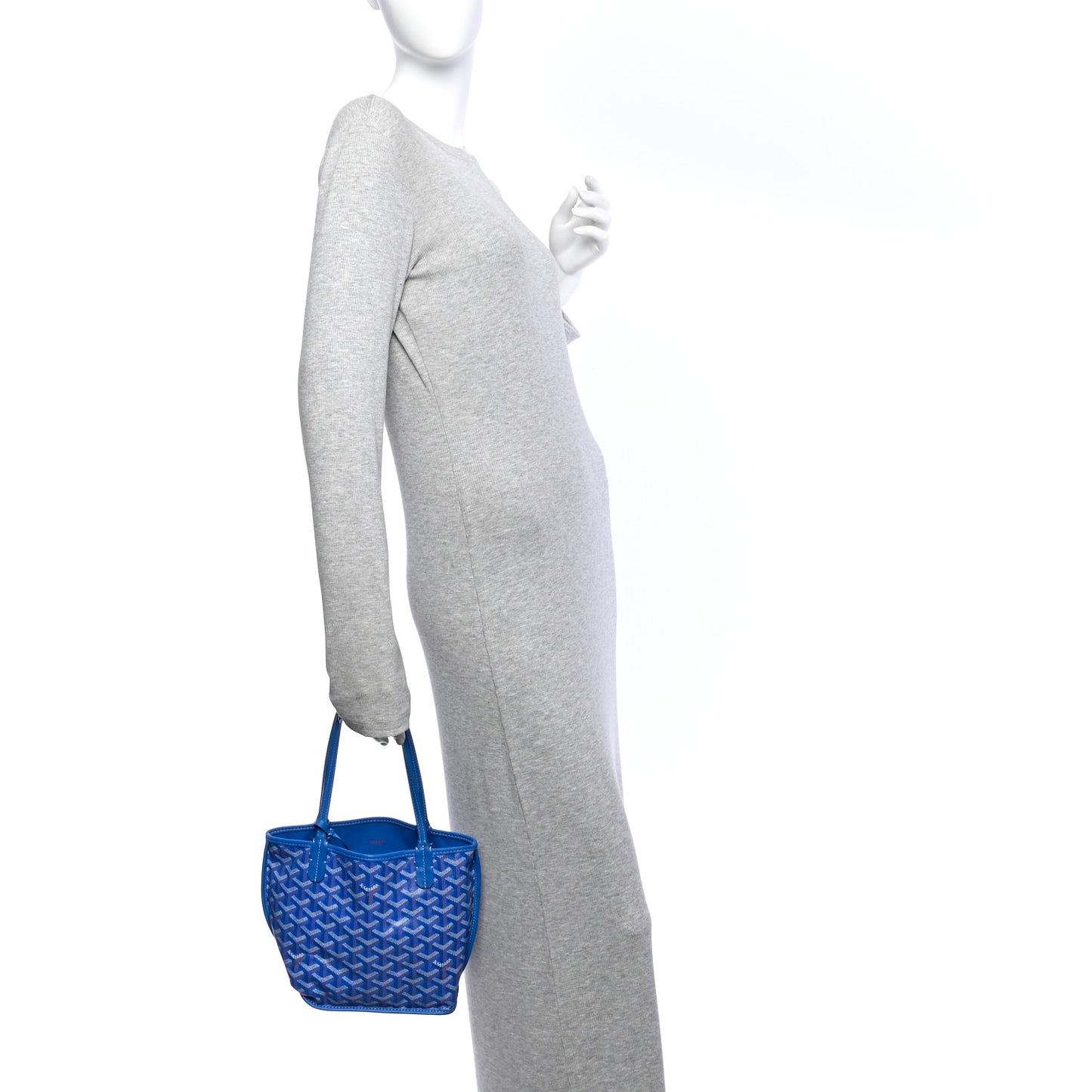 Goyardine Reversible Mini Anjou Sky Blue
