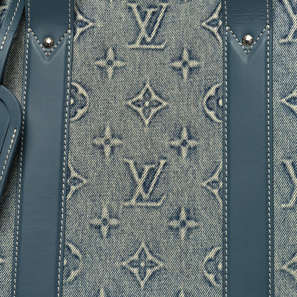 Louis Vuitton Monogram Washed Denim Weekend Tote NM 7 of 9