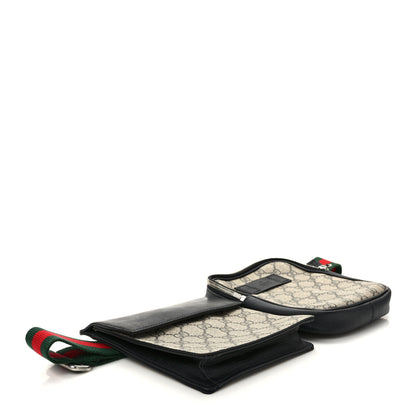 Gucci GG Supreme Monogram Web Belt Bag Black 3 of 10