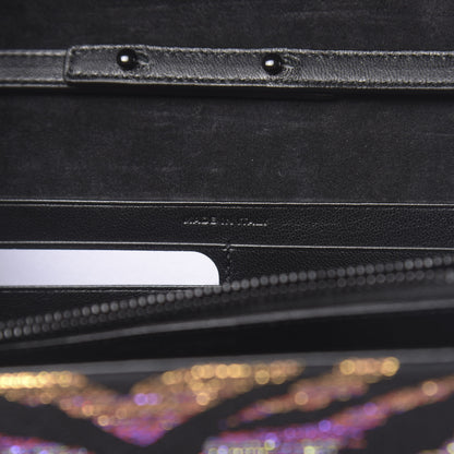 Saint Laurent Tiger Burnout Monogram Chain Wallet Multicolor 7 of 10