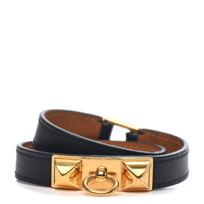 Hermes Chamonix Rivale Double Tour Bracelet XS Black 1 of 4