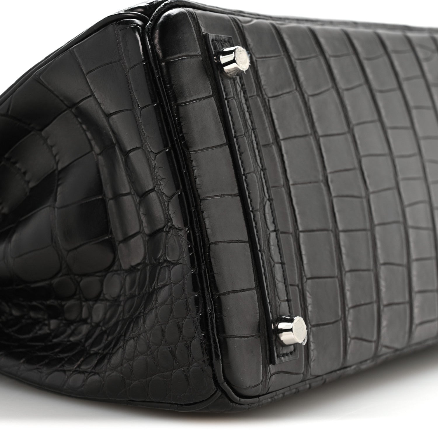 Hermes Matte Alligator Birkin 30 Black 9 of 10