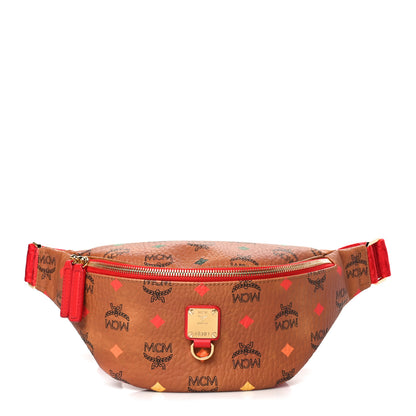 MCM Skyoptic Visetos Small Fursten Belt Bag Diamond Cognac 1 of 7