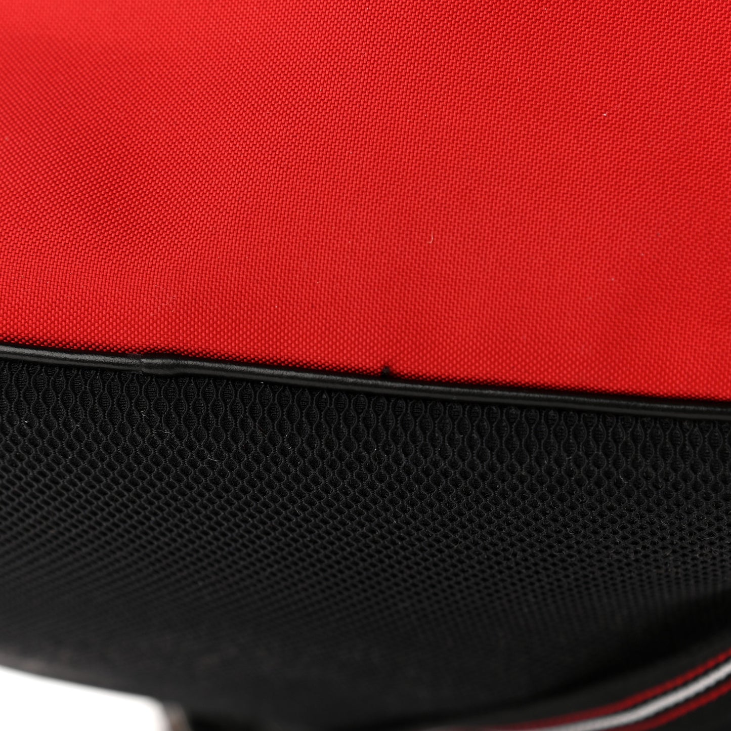 Calfskin Nylon Motion Backpack Red Black