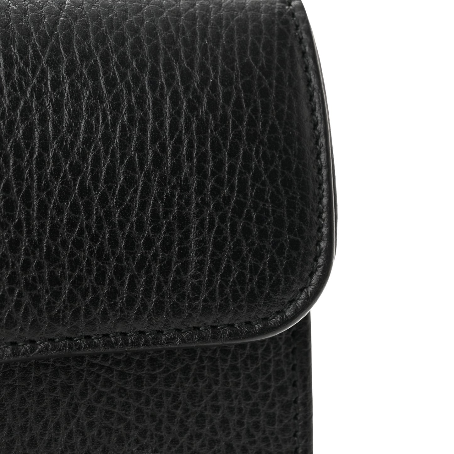 Dollar Calfskin Small Interlocking G Shoulder Bag Black