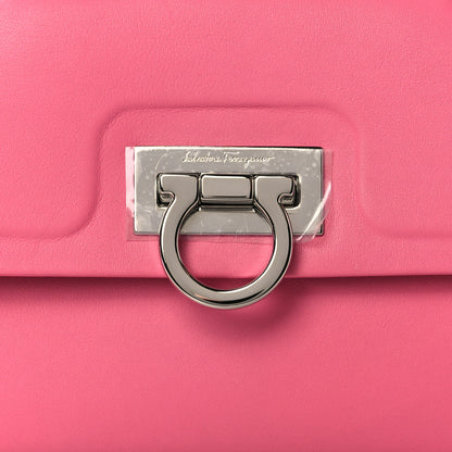 Salvatore Ferragamo Calfskin Trifolio Swing Bag Peonia 7 of 9