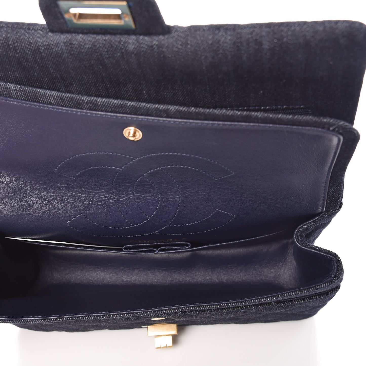 Denim Quilted 2.55 Reissue 225 Flap Dark Blue