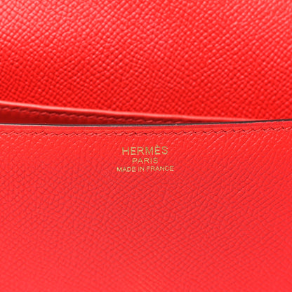 Hermes Epsom Cherche Midi Clutch Rouge Tomate 6 of 11