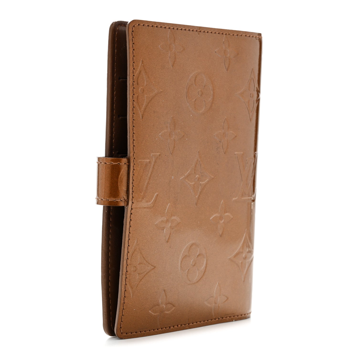 Louis Vuitton Vernis Small Ring Agenda Cover Bronze 3 of 7