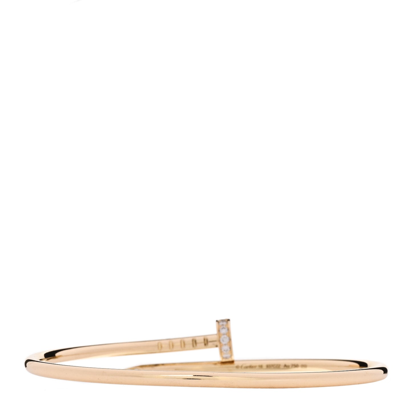 18K Yellow Gold Diamond Small Juste Un Clou Bracelet 16