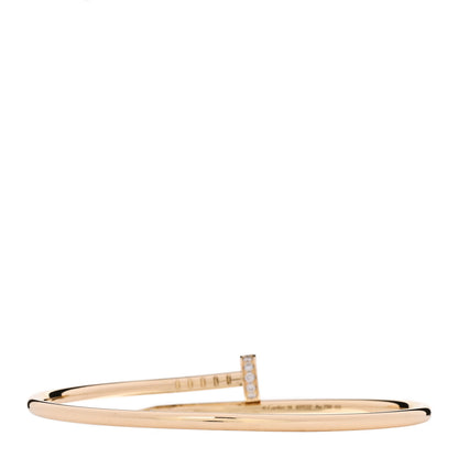 Cartier 18K Yellow Gold Diamond Small Juste Un Clou Bracelet 16 2 of 5