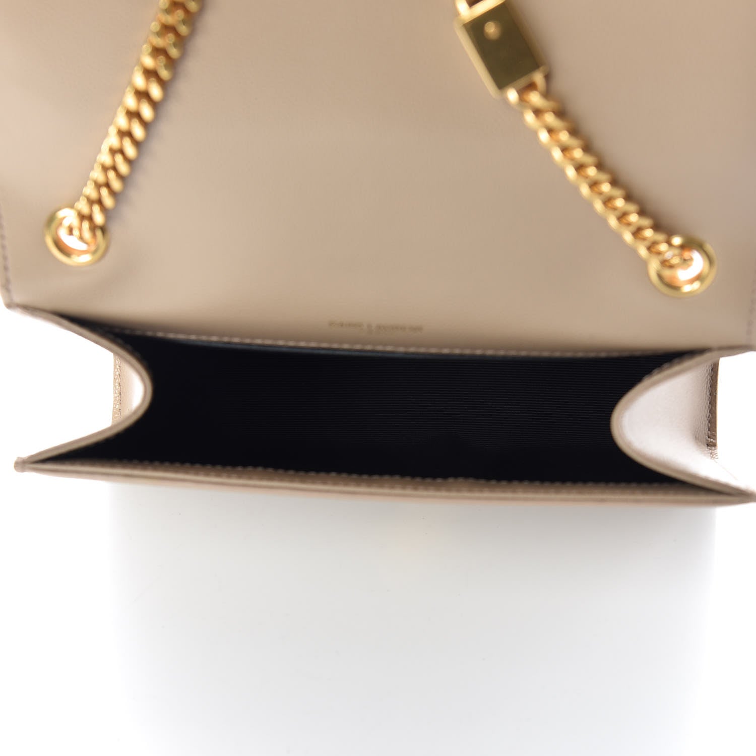 Saint Laurent Grain De Poudre Small Monogram Kate Satchel Nude Powder 7 of 10