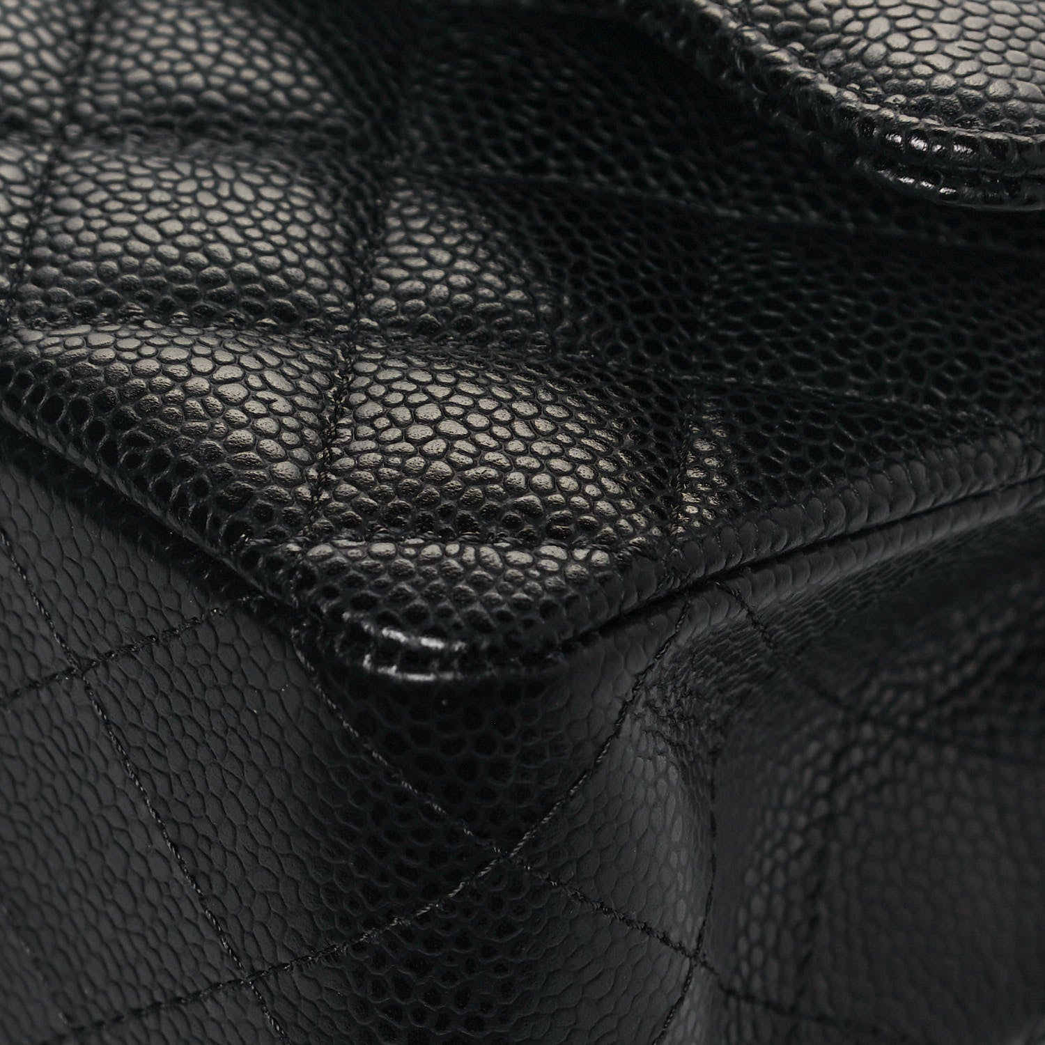 Chanel Caviar Quilted Medium Double Flap Black 9 of 12