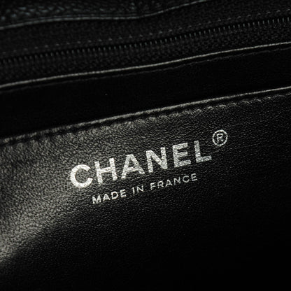 Chanel Caviar Quilted Jumbo Single Flap Black 6 of 7