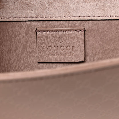 Gucci Patent Microguccissima Small Broadway Clutch Dark Cipria 6 of 7