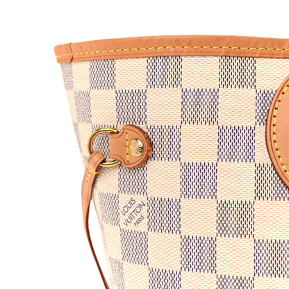 Louis Vuitton Damier Azur Neo Neverfull MM Rose Ballerine 11 of 13