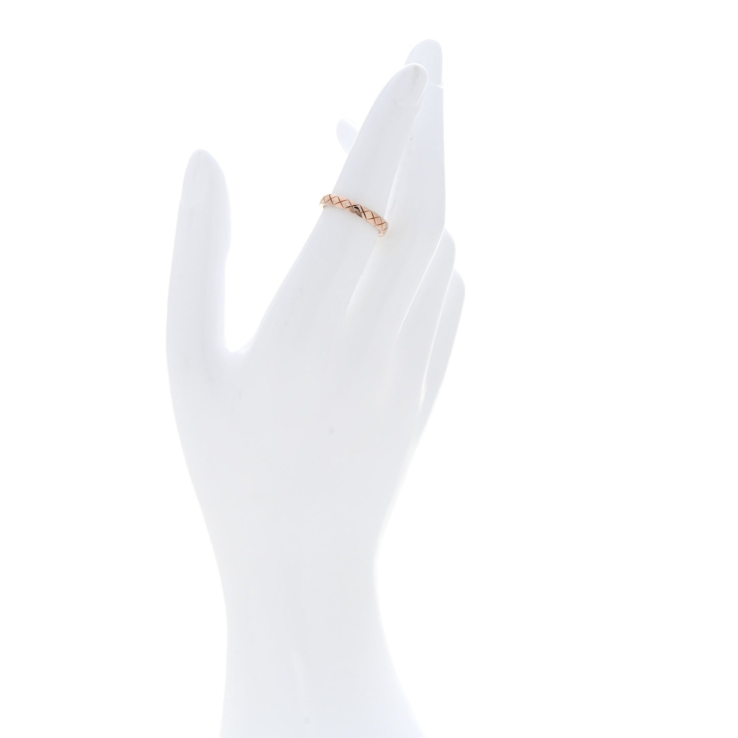 18K Beige Gold Mini Coco Crush Ring 51 5.75