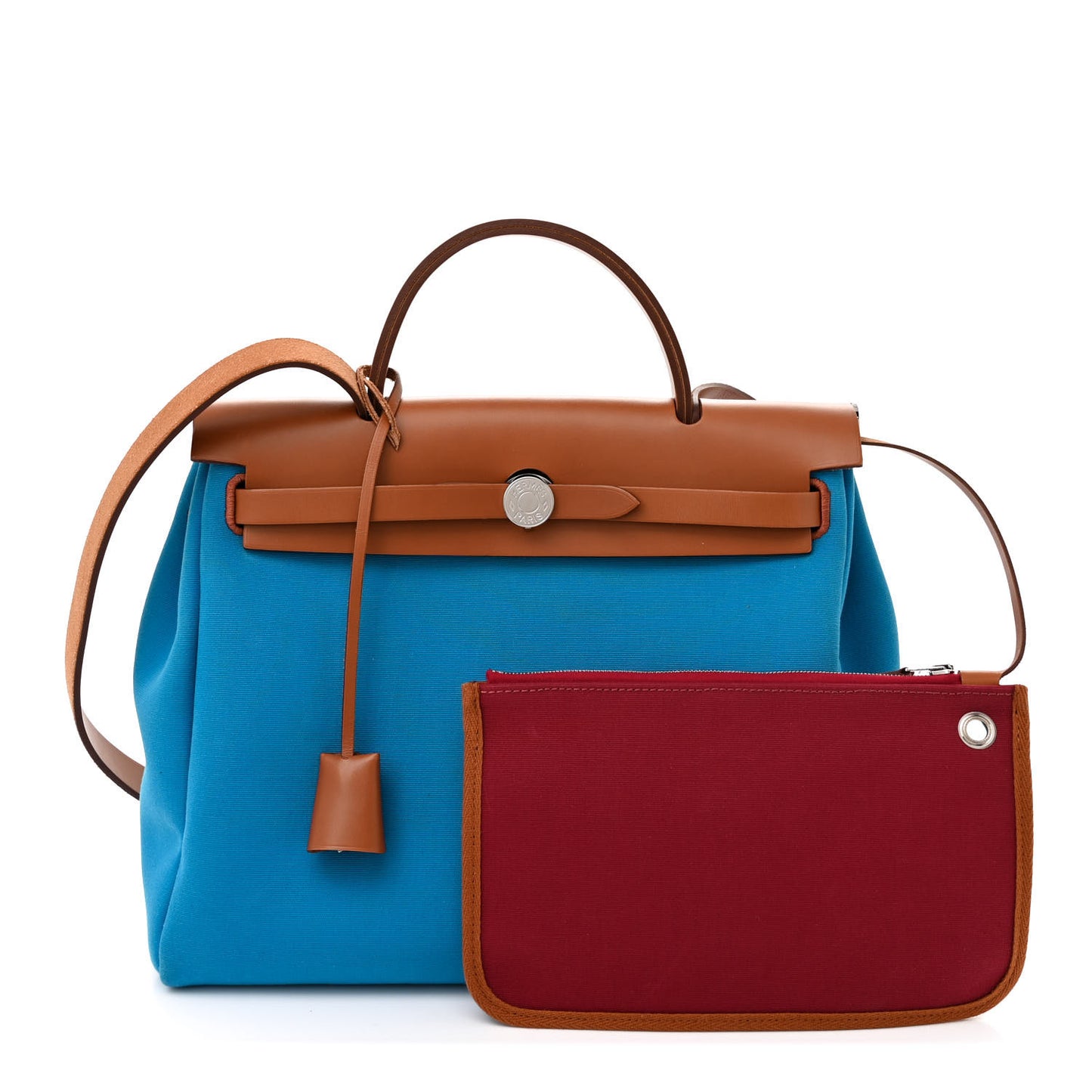 Toile Vache Hunter Herbag Zip Retourne 31 PM Azur Rouge H