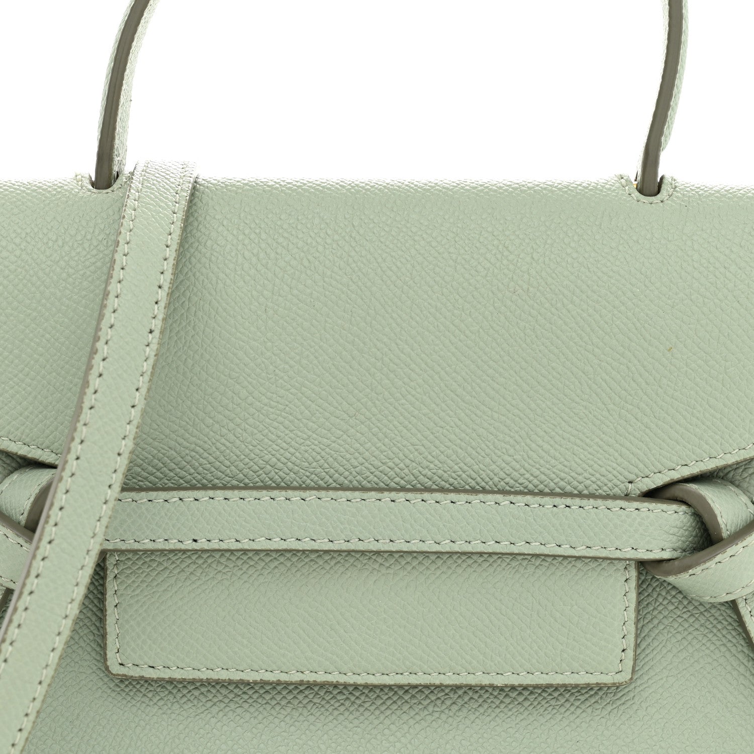 Celine Grained Calfskin Nano Belt Bag Ice Mint 1927228 – FASHIONPHILE