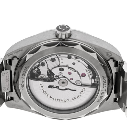 Omega Stainless Steel 43mm Seamaster Aqua Terra World Time Chronometer Automatic Watch Blue 220.10.43.22.03.001 4 of 5