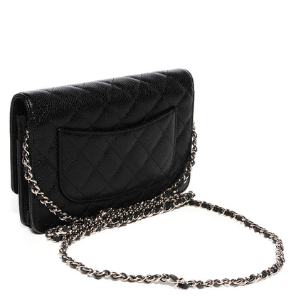 Chanel Caviar Quilted Wallet On Chain WOC Black 3 of 10