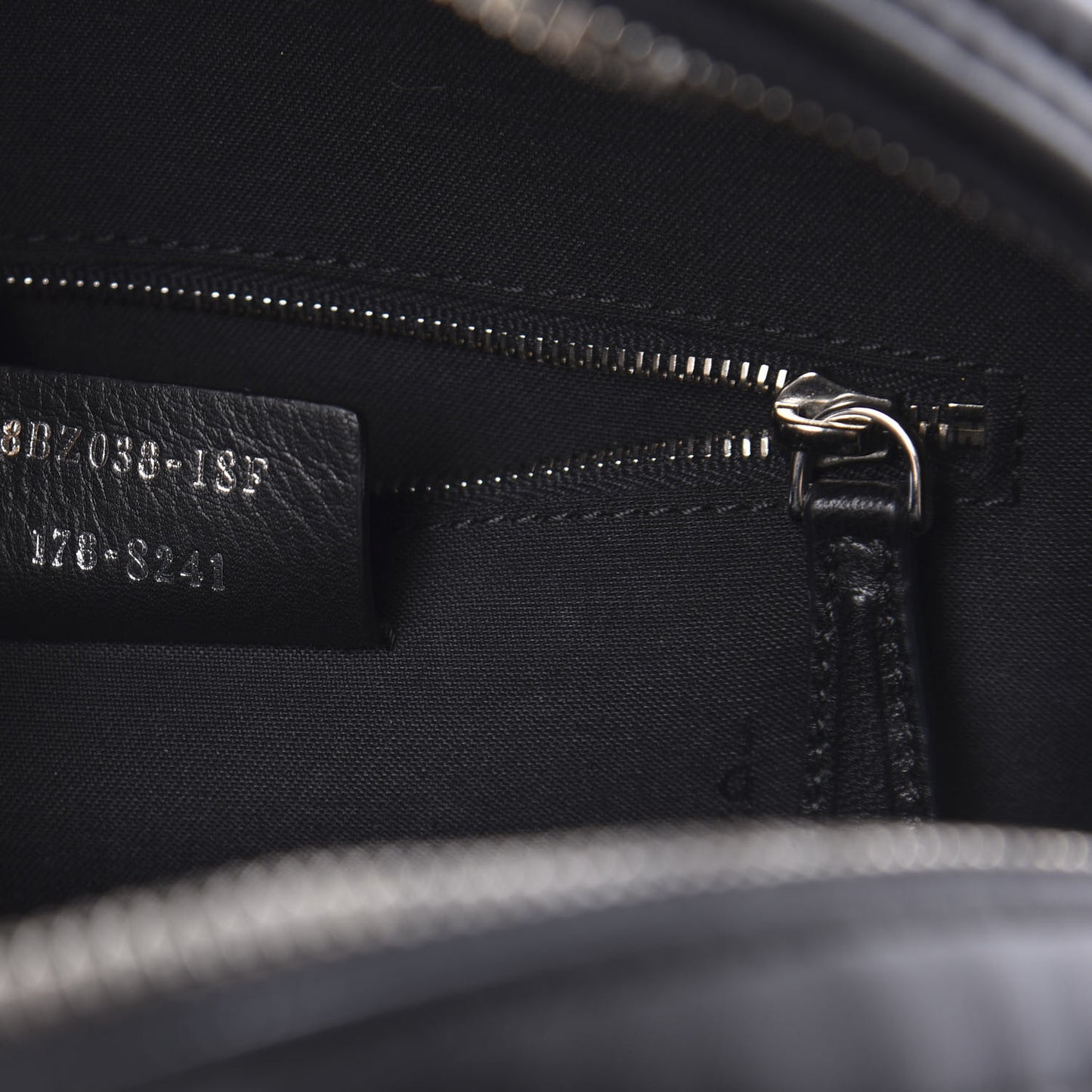 Shiny Nappa Trapuntata Mini Backpack Black