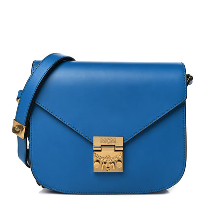 MCM Calfskin Patricia Park Avenue Crossbody Bag Blue 1 of 9