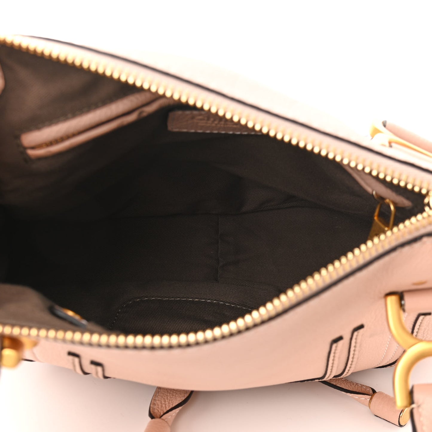 Calfskin Small Marcie Satchel Pale Pink