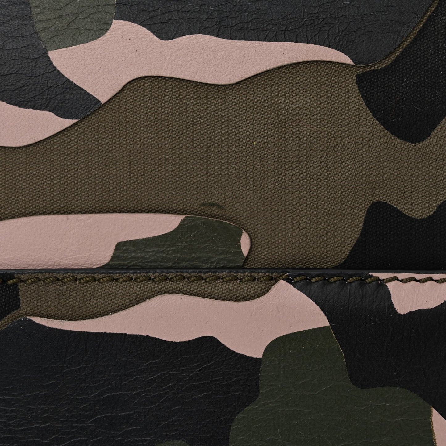 Nappa Canvas Camo Medium Rockstud Soft Tote Water Rose