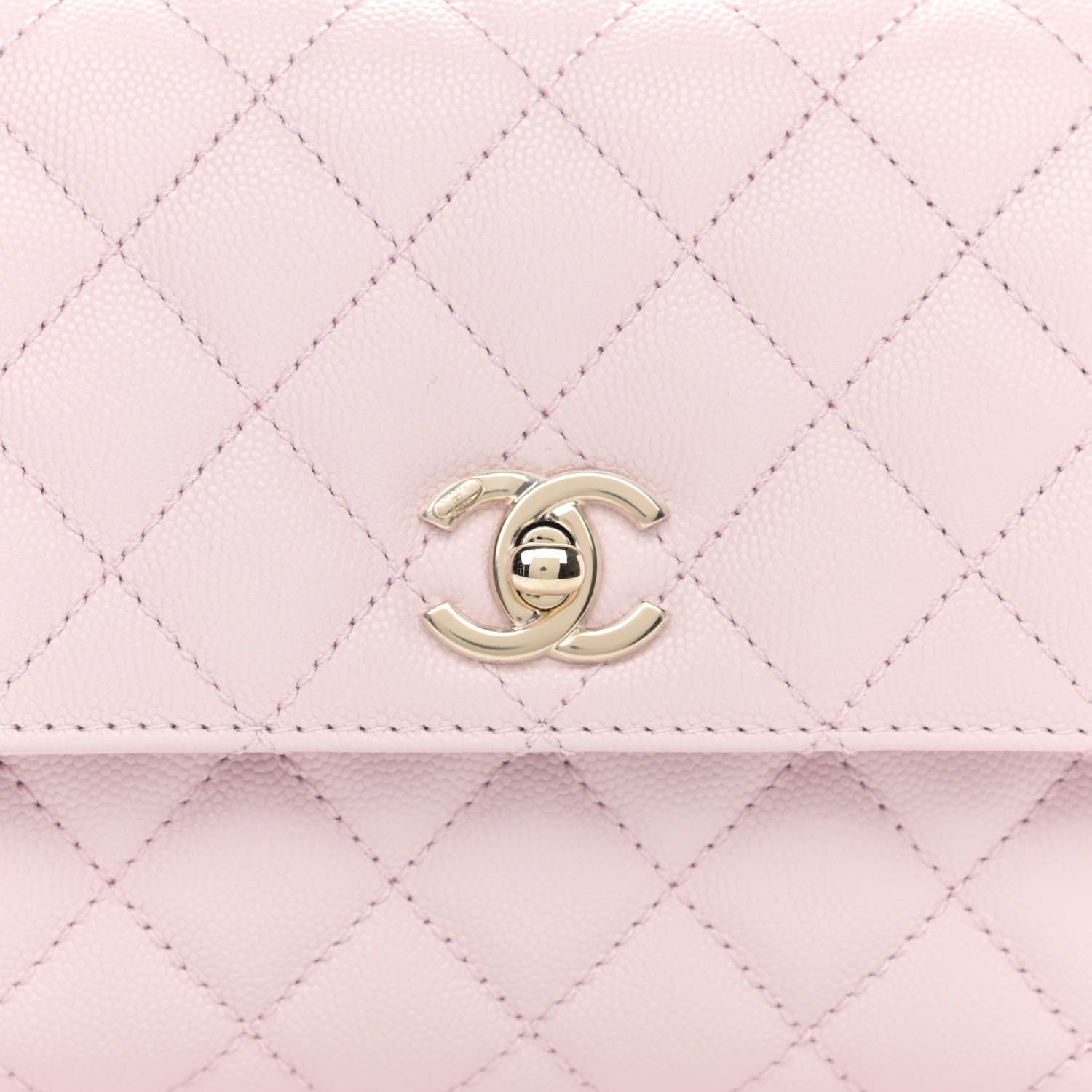 Chanel Caviar Quilted Mini Coco Handle Flap Light Pink 8 of 11