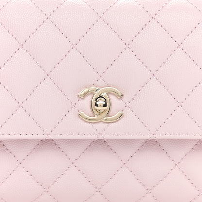 Chanel Caviar Quilted Mini Coco Handle Flap Light Pink 8 of 11
