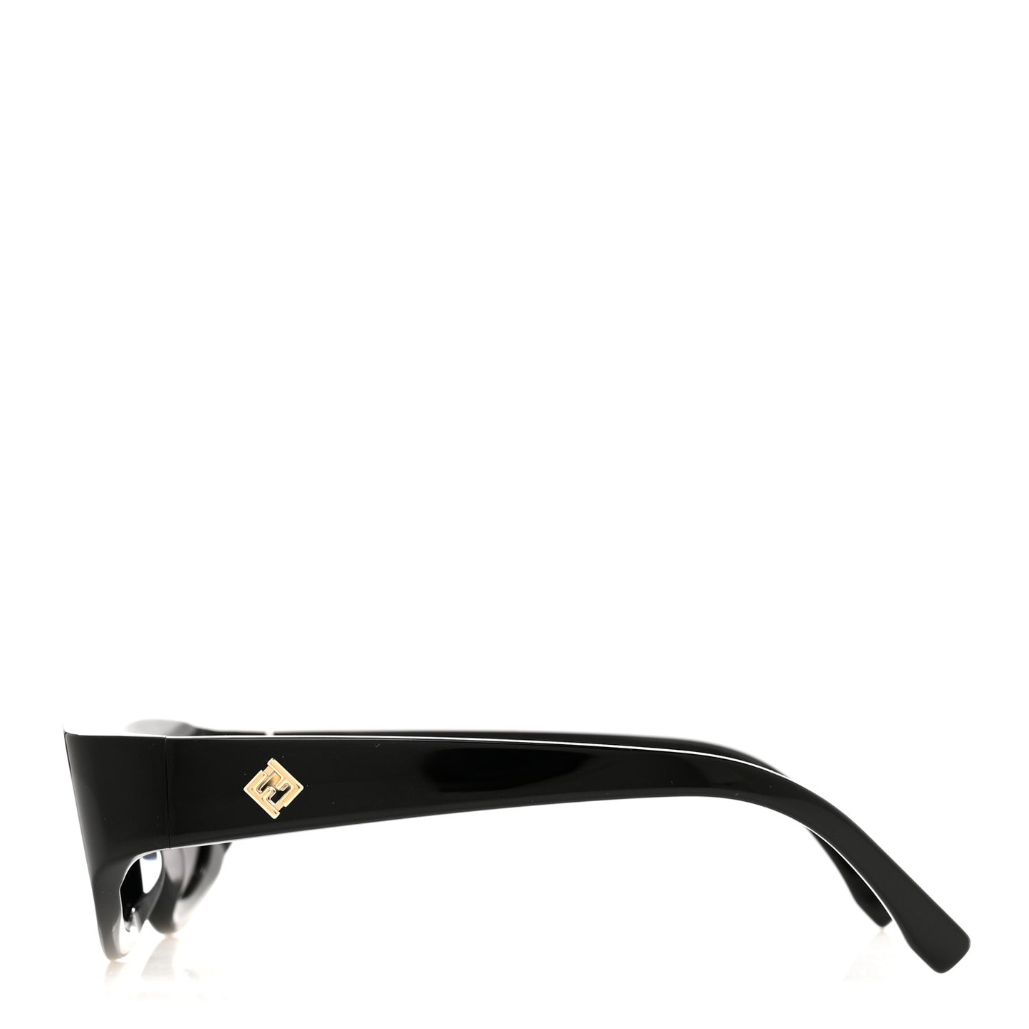 Acetate FF Diamonds Cat Eye Sunglasses FE40177U Black