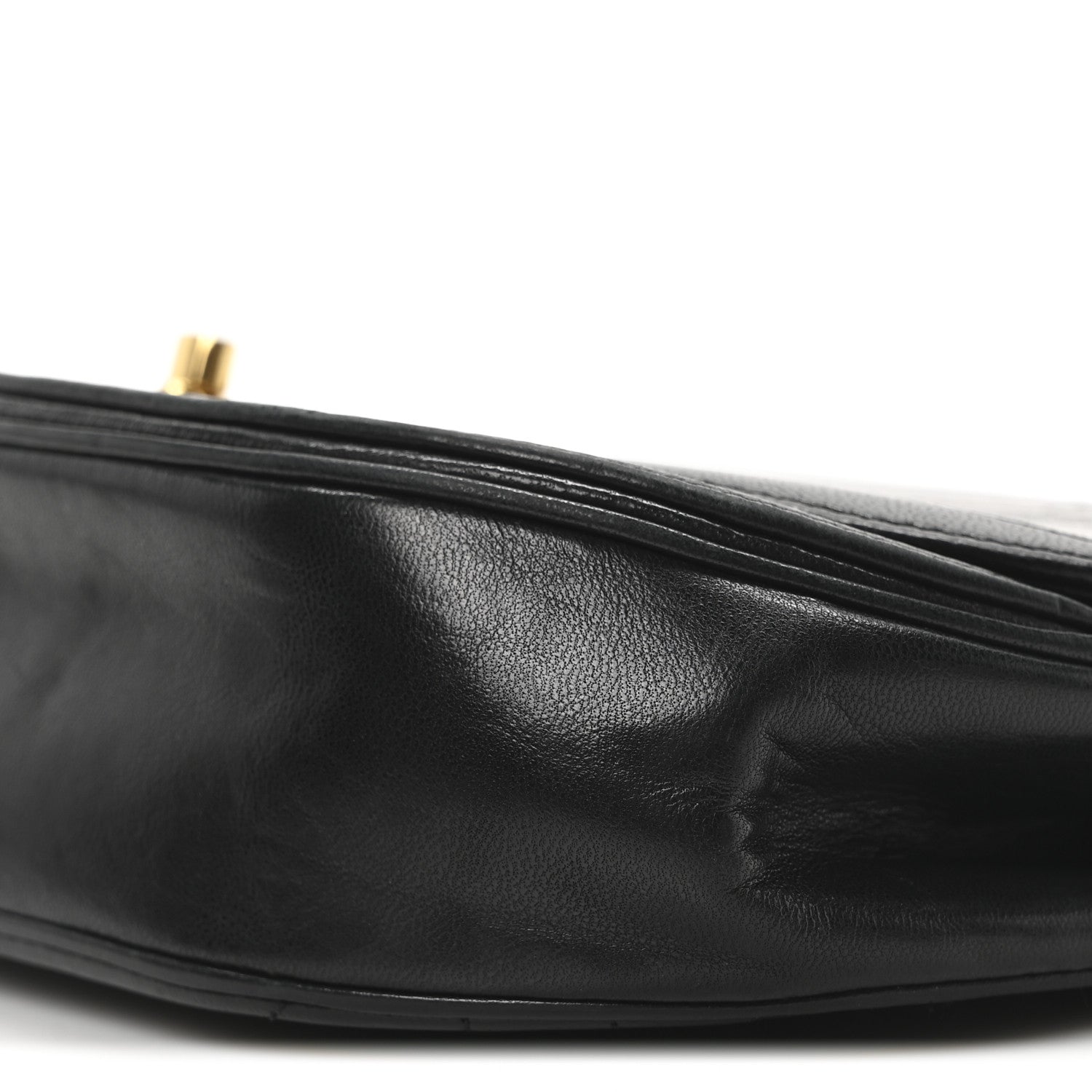 Chanel Lambskin Horizontal Quilted Small Single Flap Black 10 of 10