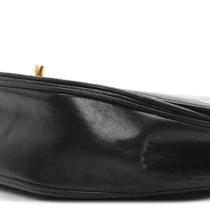Chanel Lambskin Horizontal Quilted Small Single Flap Black 10 of 10
