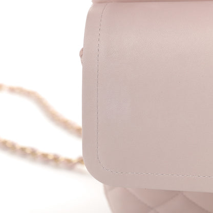 Chanel Lambskin Quilted Jumbo Double Flap Light Pink 8 of 14