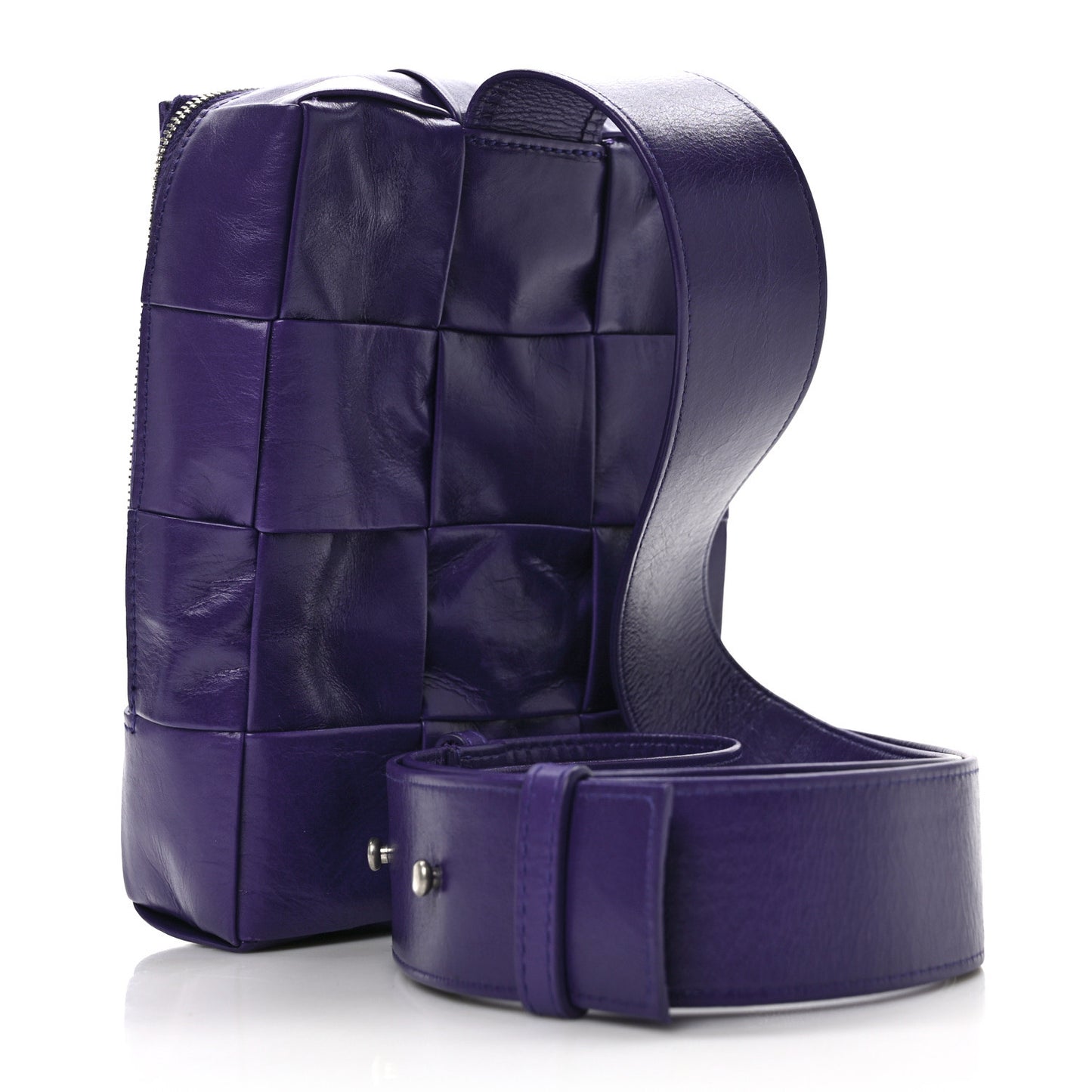 Calfskin Intreccio Mini Cassette Sling Bag Unicorn