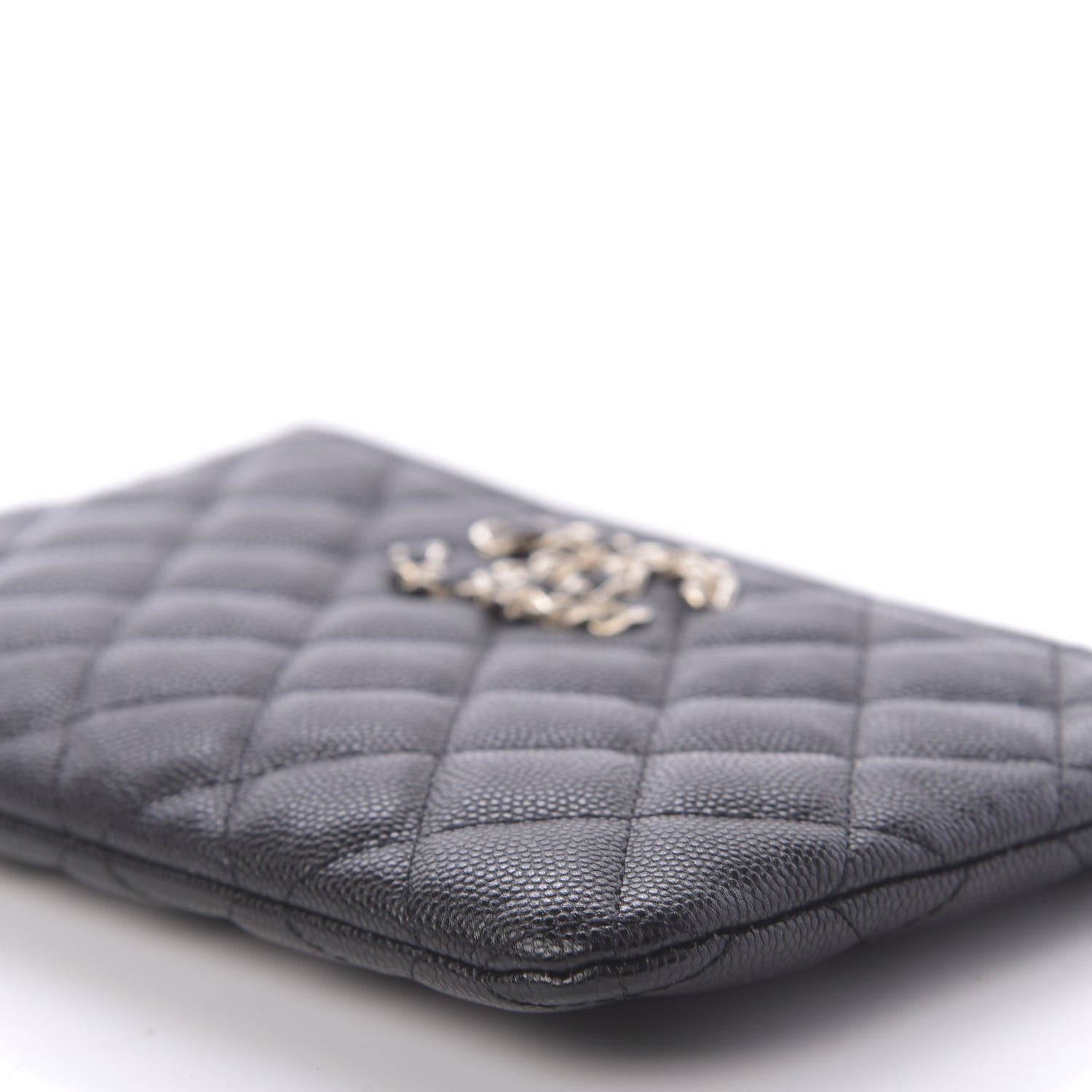 Chanel Caviar Quilted Small French New Wave CC Pouch Black 7 of 11