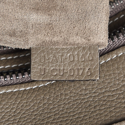 Celine Drummed Calfskin Micro Luggage Souris 18 of 25